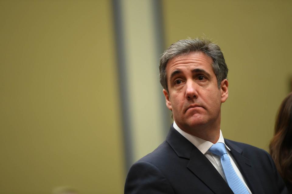Michael Cohen, President Donald Trump's longtime personal attorney, testifies before the House Committee on Oversight and Reform on Feb. 27, 2019, in Washington.