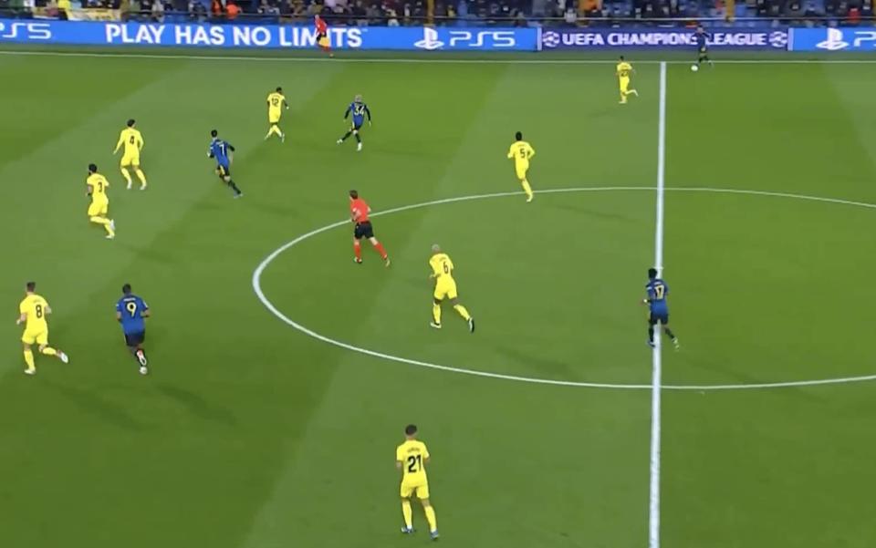 Jadon Sancho vs Villarreal - BT SPORT