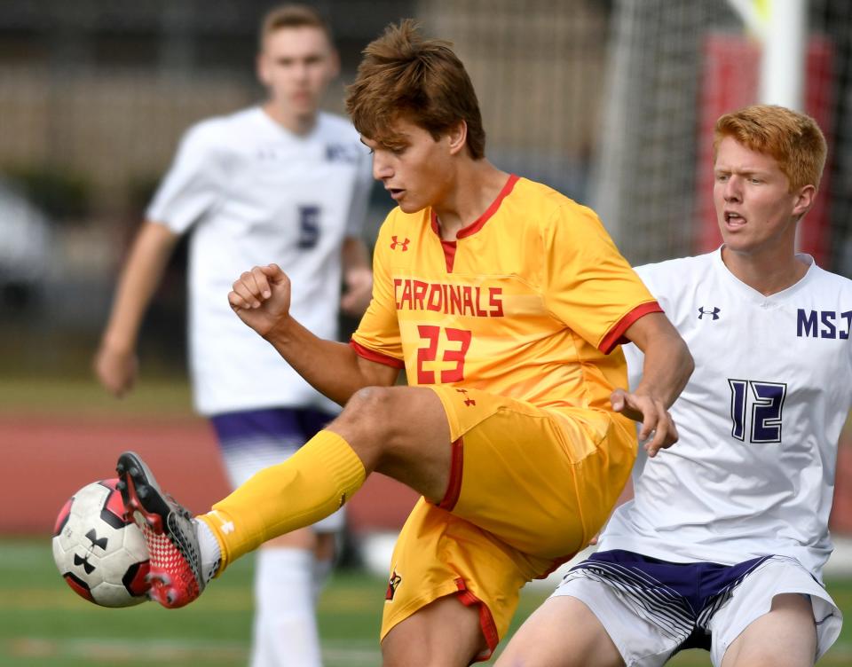 Ben Bender (23, playing for Calvert Hall High School in 2019) was the first pick in Major League Soccer's SuperDraft on Tuesday.