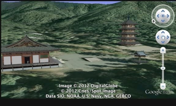 3D Google Earth model of Kyoto