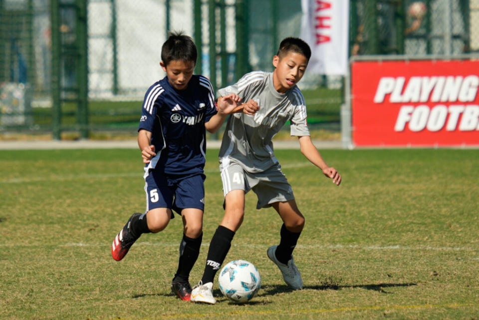 Wings Soccer(灰)在總決賽小組賽止步。（圖：台灣山葉提供）