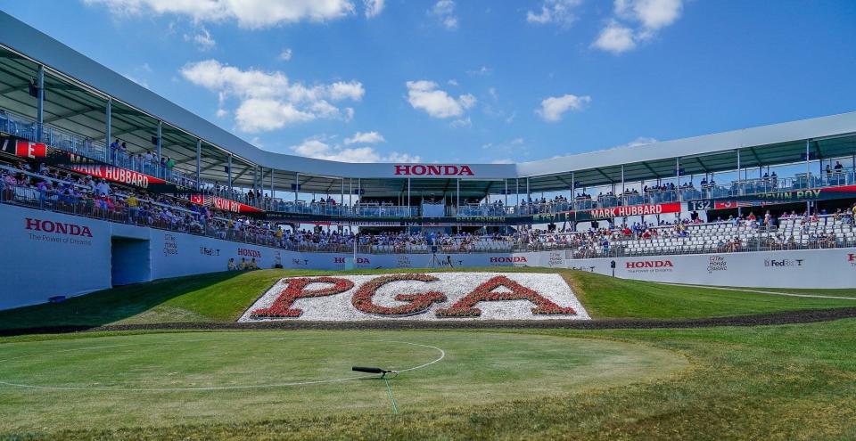 The 17th tee during the final round of the Honda Classic at PGA National on Feb. 26 in Palm Beach Gardens.