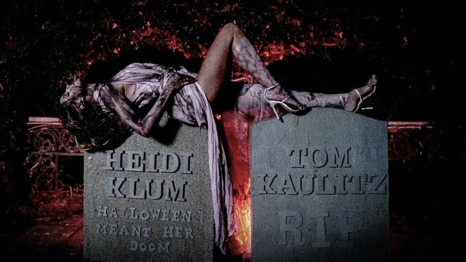 Heidi Klum gets her Halloween fix even without the annual party in her "Heidi Does Halloween II: Klum's Day" video.