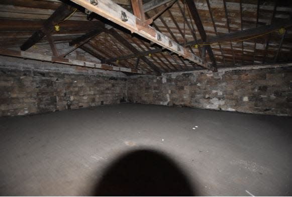 Third floor of the 1914 cold storage block at Winnebago Cheese Factory.