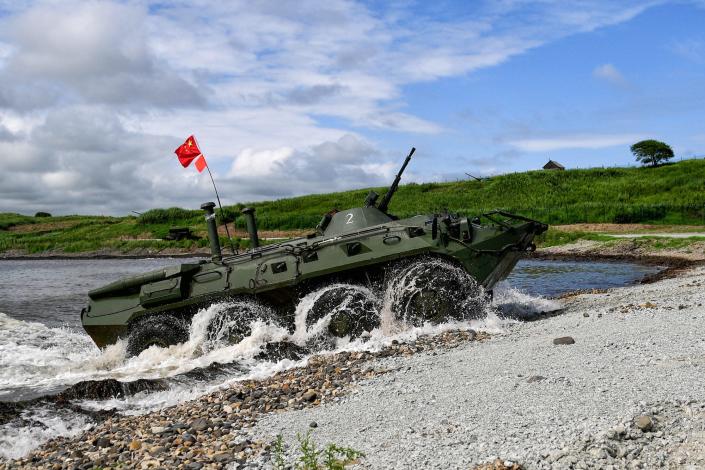 China army armored personnel carrier seaborne amphibious assault