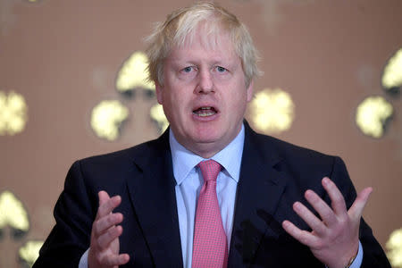 Britain's Foreign Secretary Boris Johnson gives a speech at the Foreign Office in London December 7, 2017. REUTERS/Victoria Jones/Pool