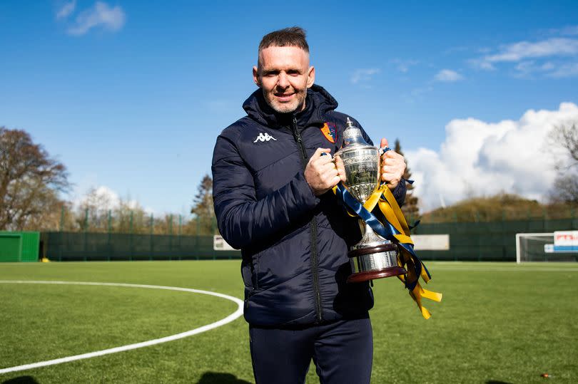 Lowland League winning boss Mick Kennedy will try to steer his side up to League Two