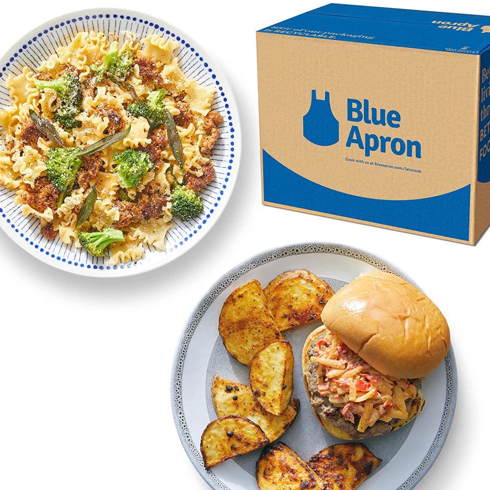 Blue Apron Sausage Pasta & Cheeseburgers Meal Kits, 2 Servings