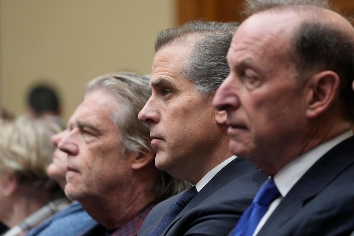 Hunter Biden sits in the House Committee hearing in Washington D.C. to hear whether he will be held in contempt of congress on Jan. 10, 2024.