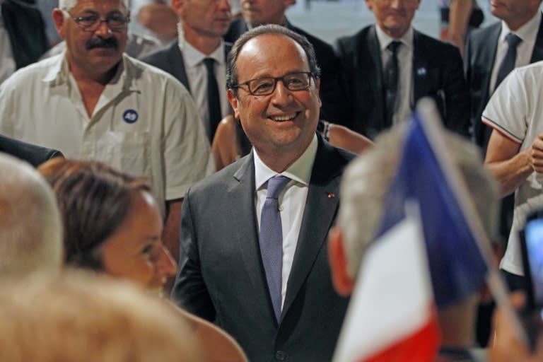 French President Francois Hollande responded to remarks by US Republican presidential candidate Donald Trump that "France is no longer France" saying France "will always be France, because France will never yield"