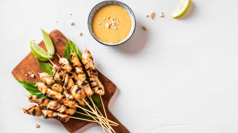 chicken satay skewers