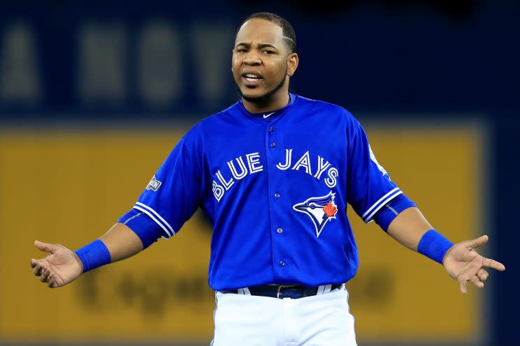 Edwin Encarnacion didn't perform well during the ALCS. (Getty Images/Vaughn Ridley)