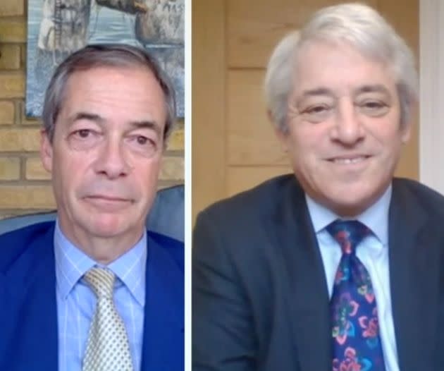 Bercow and Farage clashed on GB News