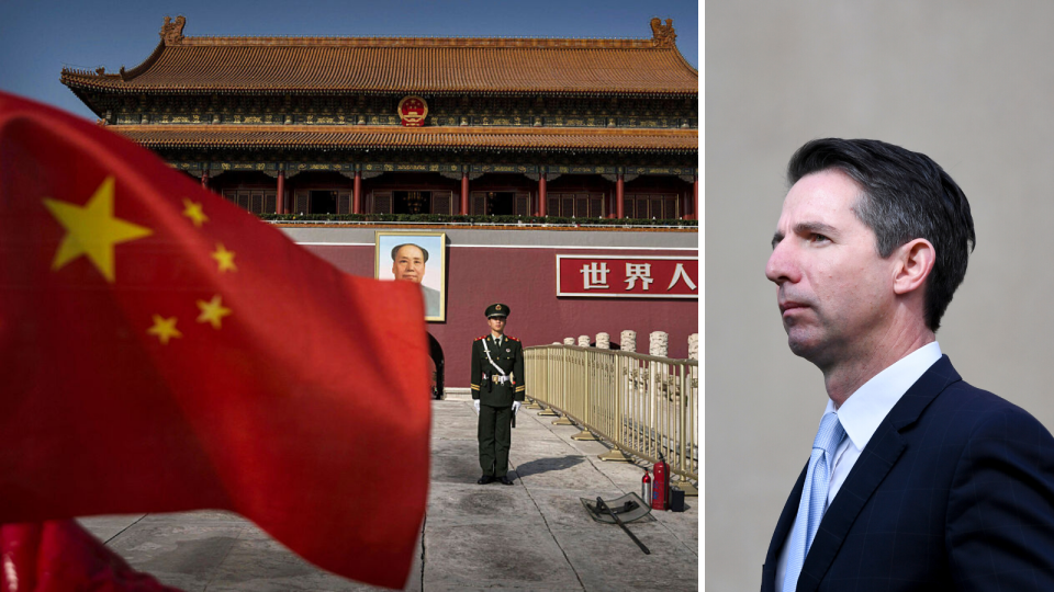 Source: China has told its citizens not to travel to Australia over increased racist attacks, a claim that has been dismissed by Trade and Tourism Minister Simon Birmingham (right). (Source: Getty, AAP)