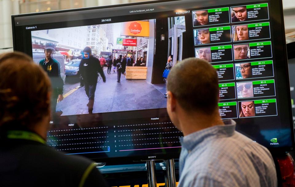 The tool allows facial images to be scanned in public places and then compared with images on police 'watch lists'. (AFP/Getty Images)