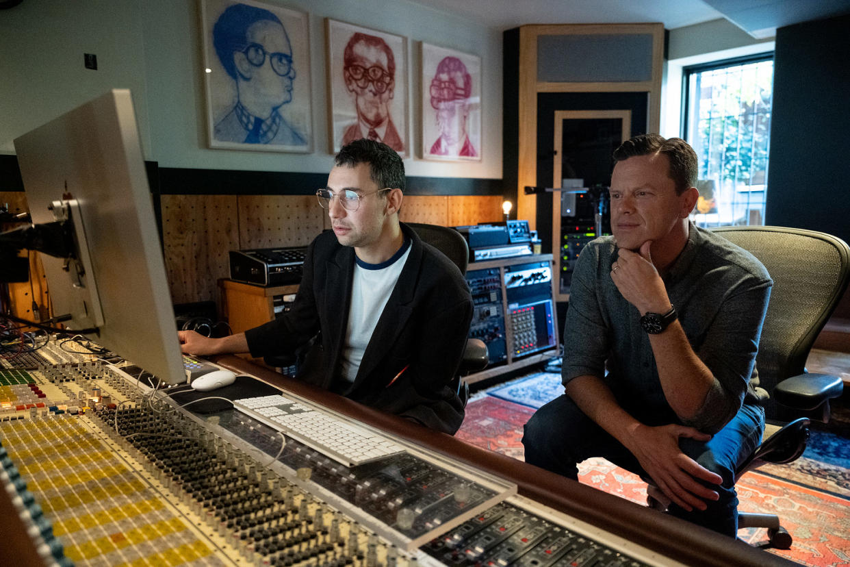 Willie Geist and Jack Antonoff. (Nathan Congleton / TODAY)