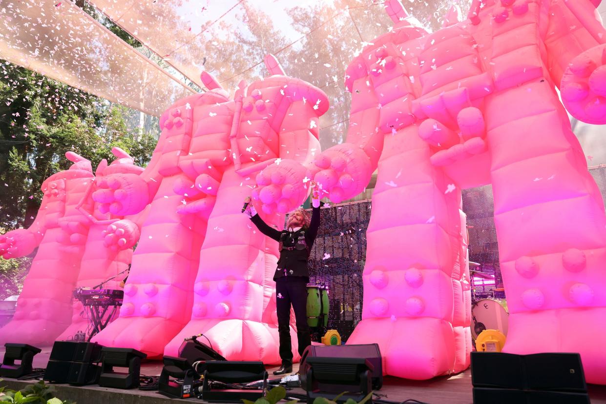 August 20, 2023: The Flaming Lips' Wayne Coyne performs as the band plays their entire Yoshimi Battles the Pink Robots album on final day of Stern Grove Festival in San Francisco. The band will headline Tallahassee's Word of South festival in 2024.