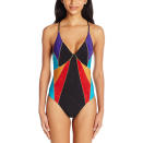 <p><a rel="nofollow noopener" href="http://amzn.to/2sWDEVJ" target="_blank" data-ylk="slk:Nanette Lepore Serengeti Faux Suede Goddess One Piece Swimsuit;elm:context_link;itc:0;sec:content-canvas" class="link ">Nanette Lepore Serengeti Faux Suede Goddess One Piece Swimsuit</a>, $156</p>