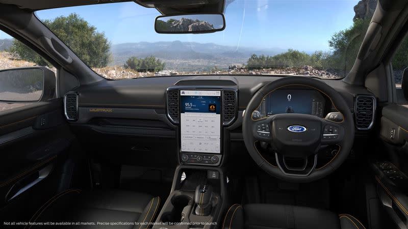 福特新一代Ranger換上更具科技感的內裝。（圖／翻攝自Ford官網）