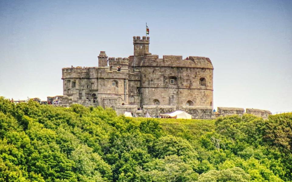 Pendennis Castle in Falmouth, South Cornwall, UK