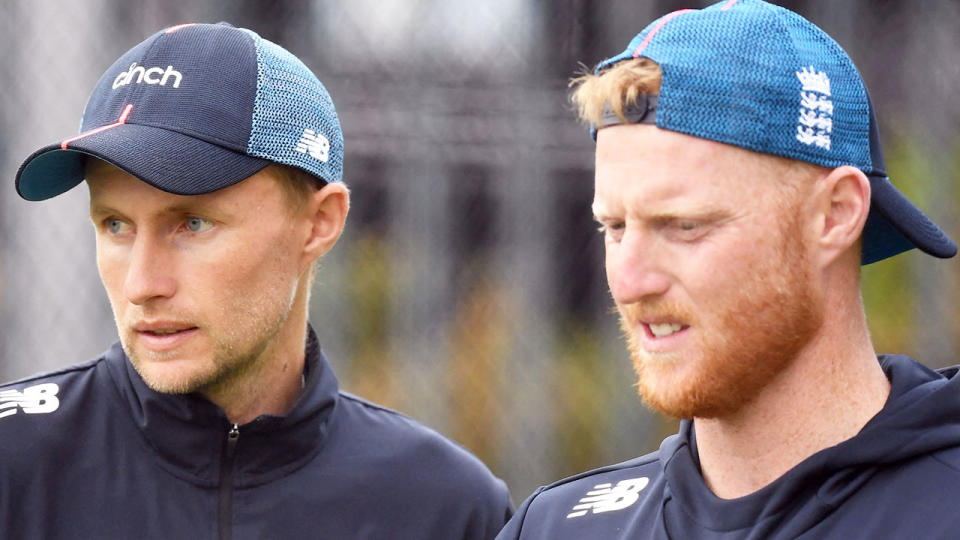 Ben Stokes (R) is this week expected to be announced as the successor to former England Test captain Joe Root (L). Pic: Getty
