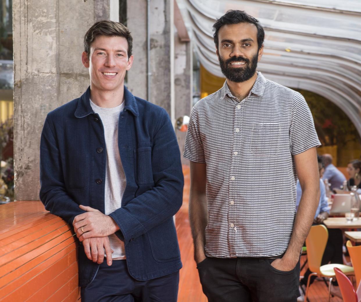 Powering ahead: Bulb’s Hayden Wood, left, and Amit Gudka will hire more staff: Daniel Hambury/Stella Pictures