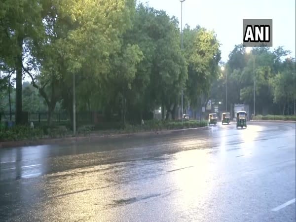 Delhi received brief spell of light rain today. [Photo/ANI]