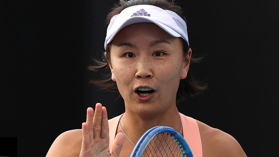 Peng Shuai's interview with L'Equipe did not persuade reporter Marc Ventouillac that she is safe in China. (Photo by Clive Brunskill/Getty Images)