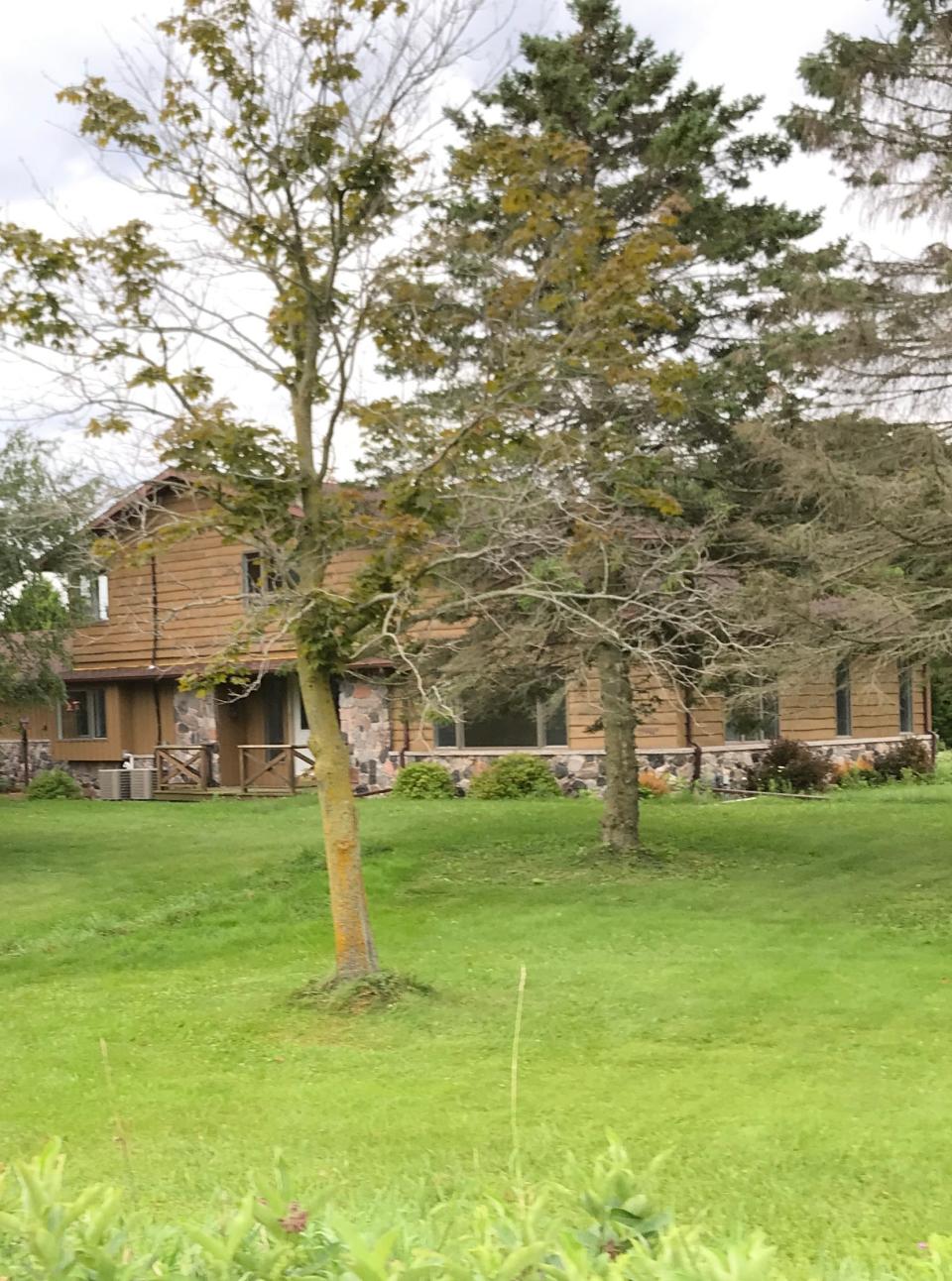 The house in Newton, Wis., where 7-year-old Ethan Hauschultz died in April 2018.