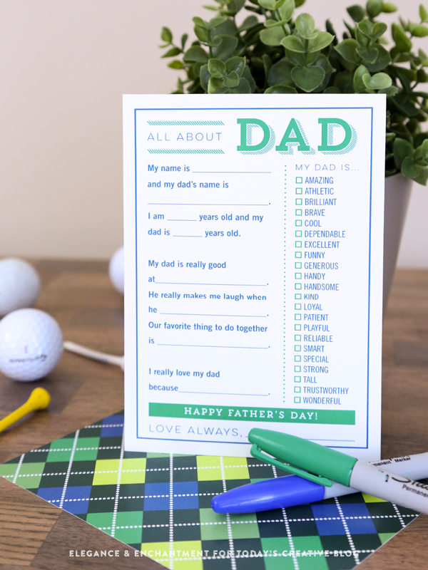 fill in the blank diy fathers day cards