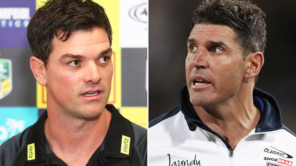 Penrith assistant Cameron Ciraldo has been linked to the Canterbury Bulldogs coaching job after Trent Barrett resigned on Monday. Pictures: Getty Images