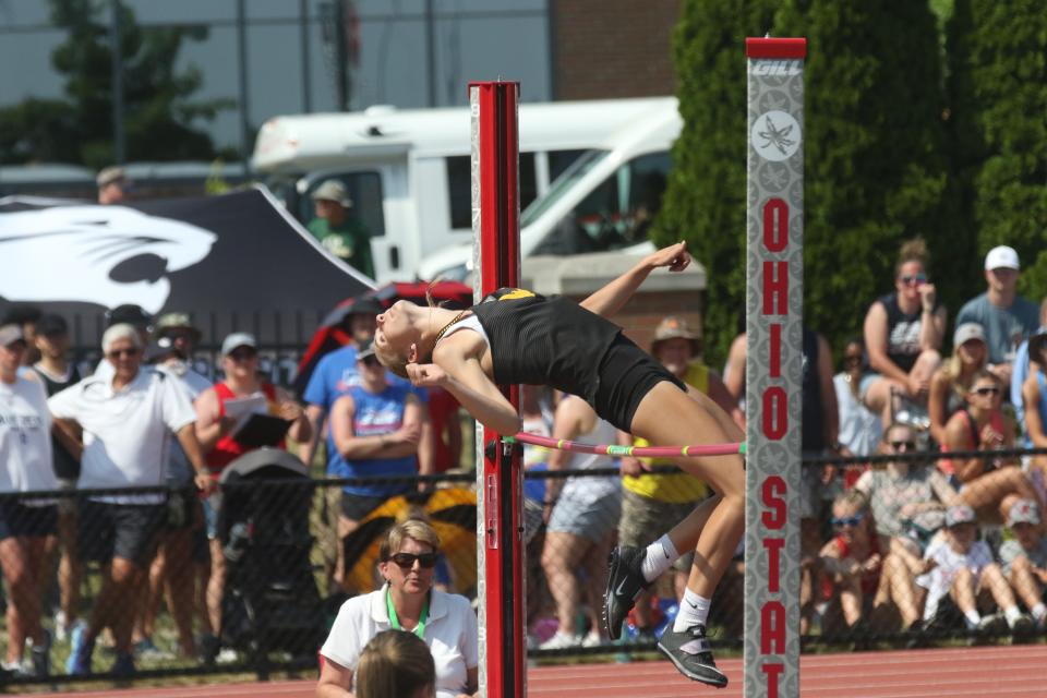 Colonel Crawford's Niyah Shipman finished fourth at the state meet in high jump.