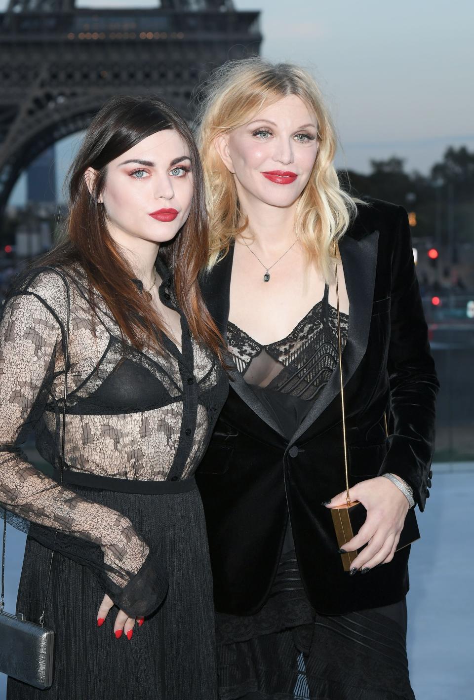 Frances Bean Cobain and Courtney Love during Paris Fashion Week in September. (Photo: Dominique Charriau/WireImage)