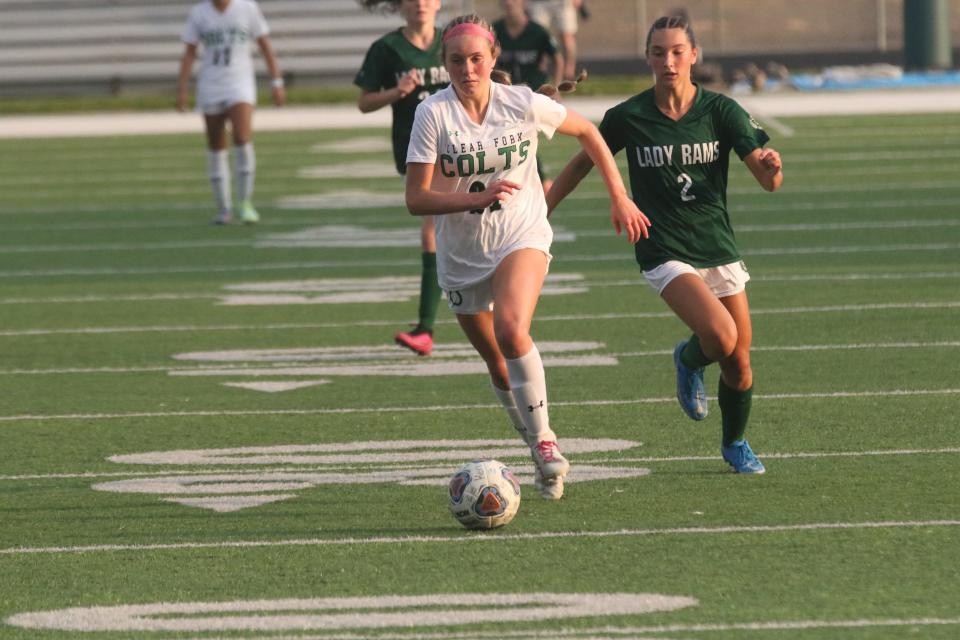 Clear Fork's Avary Wine finished with a goal and an assists off of corner kicks to help the Colts beat Madison on Friday night.