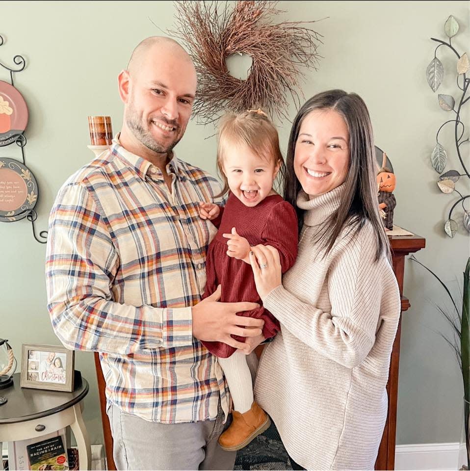 Zack and Stephanie Blauvelt, seen with 2-year-old daughter Maya, are the owners of Smart Start Learning Academy, which is replacing Honey Tree Learning Center in Dover.