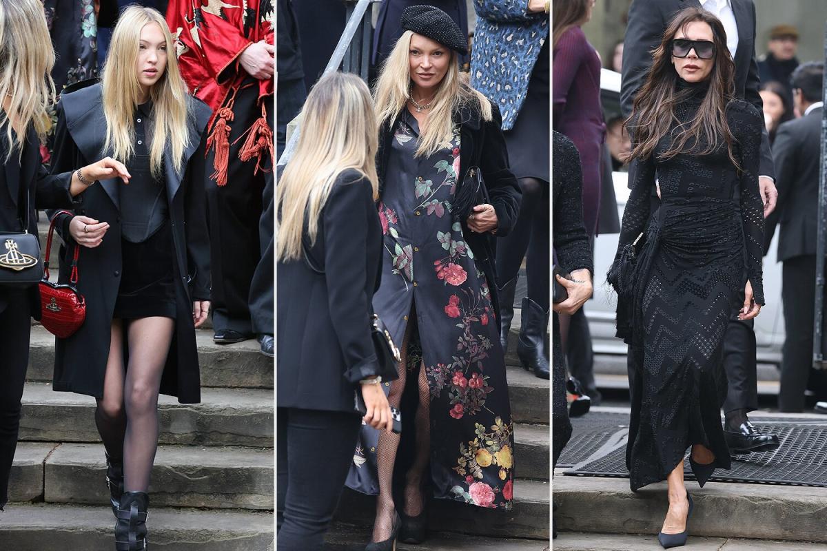 Celebrities attend Vivienne Westwood's memorial service
