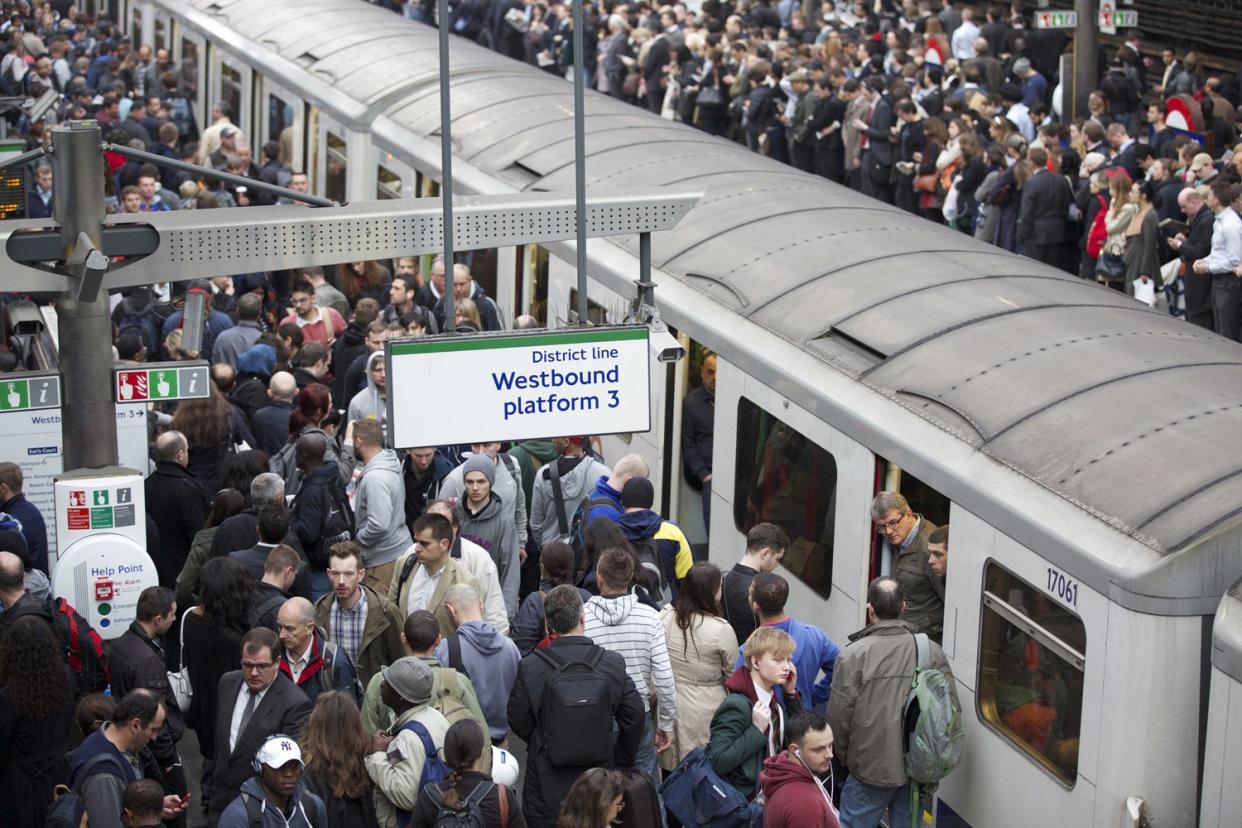 There was travel chaos on the District and Circle lines on Wednesday evening (stock photo)