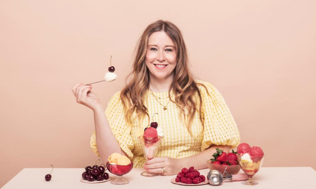 <span>Anna Jones: ‘Favourite food? An iced sundae glass of Kitty Travers’s ice-cream.’ <br>Neusa Neves at Arlington Artists using Makeup by Mario and Color Wow Hair.</span><span>Photograph: Alex Lake/The Observer</span>