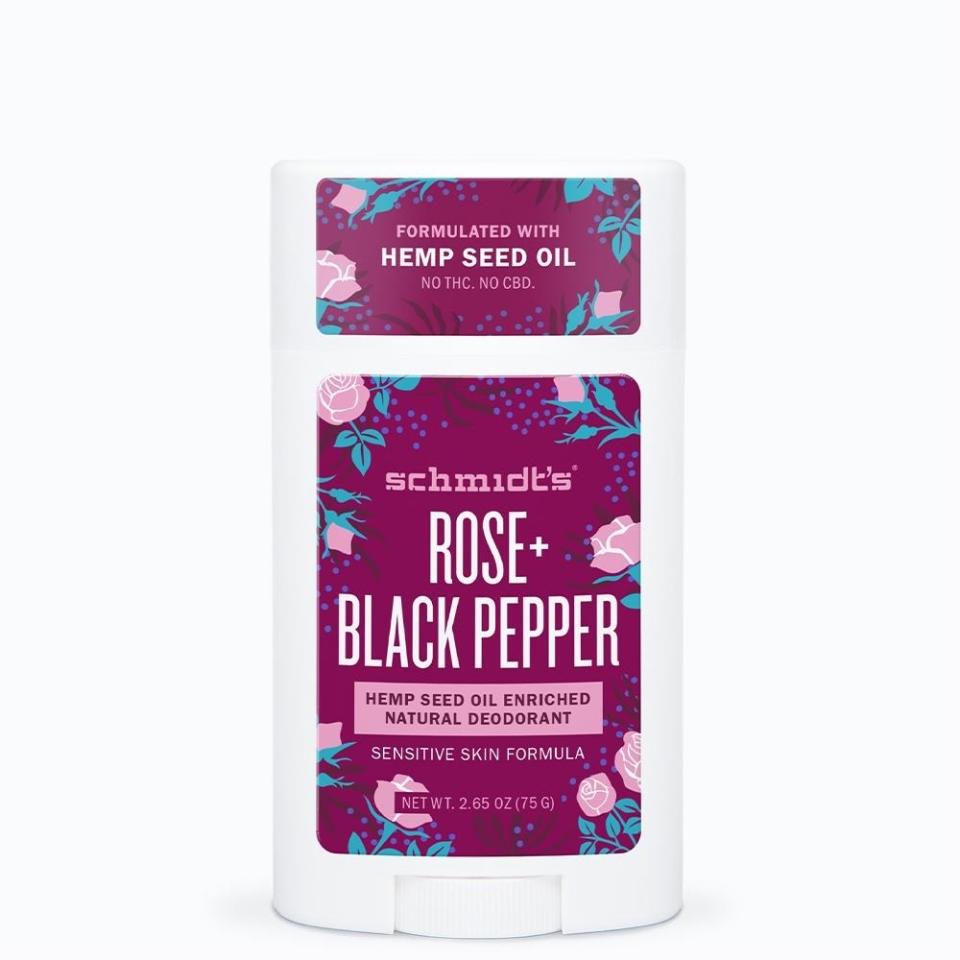 Schmidt's Rose + Black Pepper Natural Deodorant