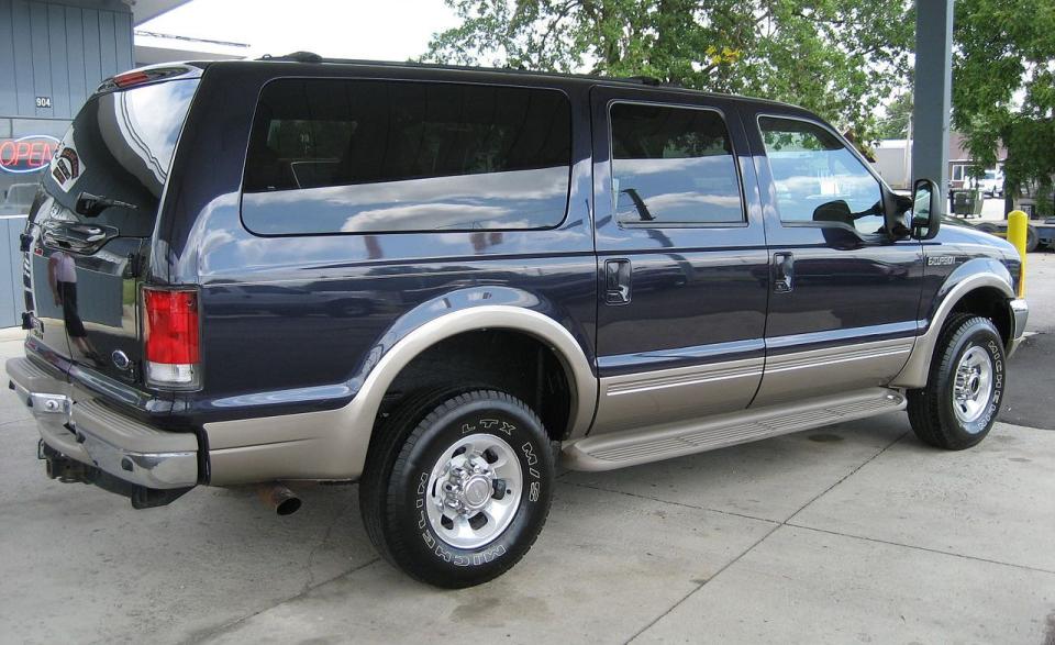 <p>The Ford Excursion was controversial at the time of its launch. More than one group bashed the big guy for both its poor fuel economy and massive size. <em>Time</em> magazine even listed it as one of the worst vehicles of all time. But they were all wrong. The Excursion excelled at a few very specific missions. It had a high payload rating and could carry up to eight people in comfort over terrain that would hobble lesser rigs. Based on the bones of Ford’s Super Duty pickup, the Excursion could tow up to 11,000 pounds. This was a huge vehicle, so without folding down any of its seats, the workhorse could swallow 48 cubic feet of cargo. Unlike GM’s Suburban of the time, the Excursion used a durable solid-axle leaf-sprung suspension on four-wheel-drive models. That means it can be easily modified to increase suspension travel, fit larger tires and perform well on any trail it will fit on. The Excursion could be had with one of four powertrains. The two gasoline engines-a 255-hp 5.4-liter V-8 and 310-hp 6.8-liter V-10-sadly, both return fairly poor fuel economy and don’t really move the Excursion with enough zest. The most capable and reliable engine is the 7.3-liter Power Stroke turbo-diesel offered from 1999-2003 that packed 500 lb-ft of torque (or 525 lb-ft in 2001 and later models) way down at 1600 rpm. The last two years of the Excursion production replaced it with a more powerful 325-hp 6.0-liter diesel, but experts warn that this engine is trouble prone.<br><br></p><p>The Excursion’s early reputation has done nothing to cool prices on these machines today. Those folks that want Excursions really want them. Scan the classifieds and its easy to find clean 7.3-liter 4WD Excursions selling for between $15,000 and $20,000 depending on mileage and condition. Those are high prices for an SUV that's more than a decade old. But with modern SUVs becoming smaller and more carlike, Excursions have the potential to increase in value.<br><br></p><p>The Excursion’s pickup truck roots means that off-road parts and upgrades for the Super Duty will also work here. It’s not hard to find suspension systems to fit larger tires and boost ground clearance. Since the F-Series Super Duty has been America’s bestselling heavy-duty truck for decades, when stuff breaks, parts are easily found. There are quite a few tuners that make hot-rodded packages for 7.3-liter Power Stroke diesel V-8s. <a rel="nofollow noopener" href="http://bankspower.com" target="_blank" data-ylk="slk:Gale Banks Engineering;elm:context_link;itc:0;sec:content-canvas" class="link ">Gale Banks Engineering</a> offers a Power Pack kit that will boost horsepower by a whopping 120 and torque by 256 lb-ft. So equipped, these nearly 8000-pound trucks are surprisingly quick.</p>