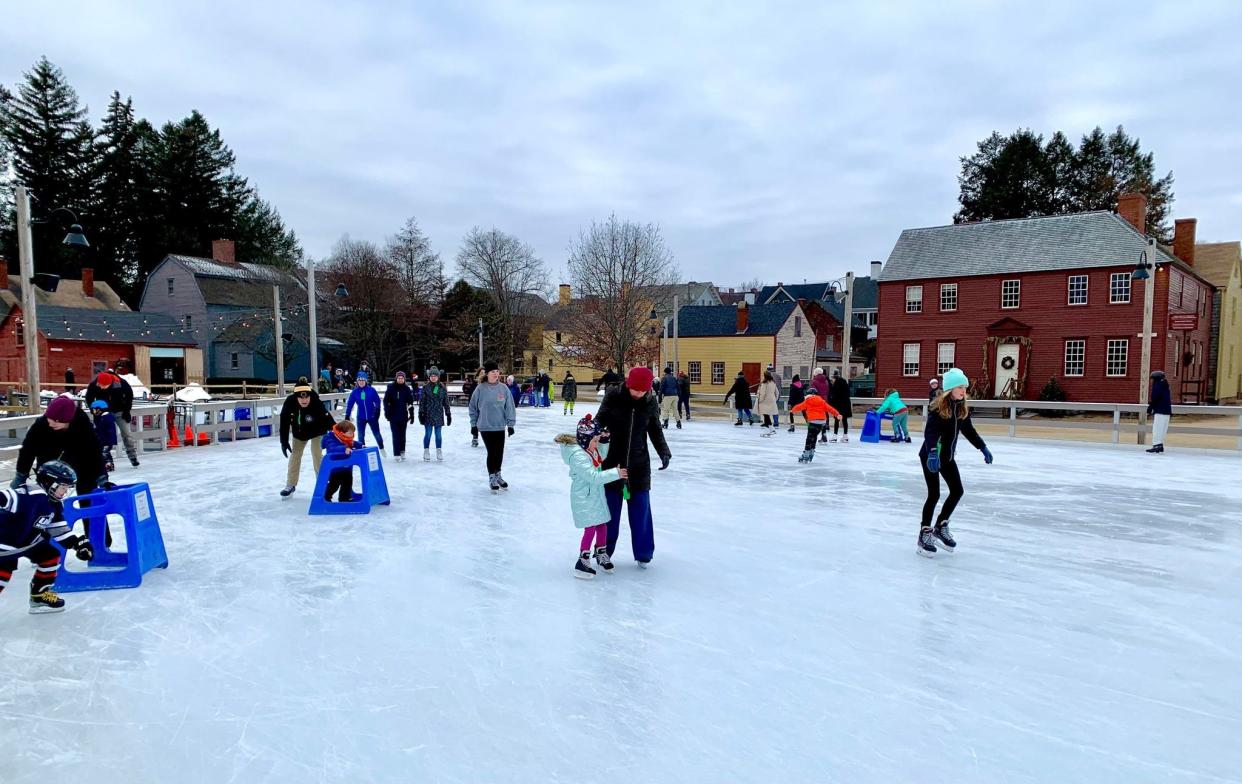 Labrie Family Skate at Puddle Dock Pond, the outdoor skating rink at Strawbery Banke Museum in Portsmouth, will open for the season on Friday, Nov. 25, weather permitting.