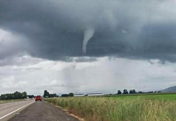 In 1950, a tornado swept across southern England, killing two people (AP)