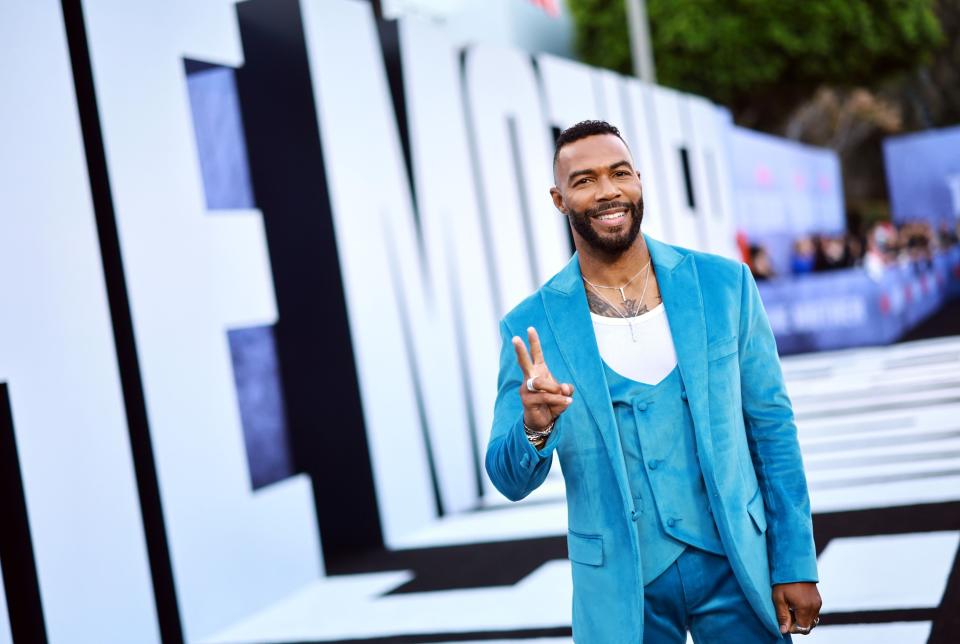 Omari Hardwick attends "The Mother" Los Angeles Premiere Event at Westwood Village on May 10, 2023, in Los Angeles, California.