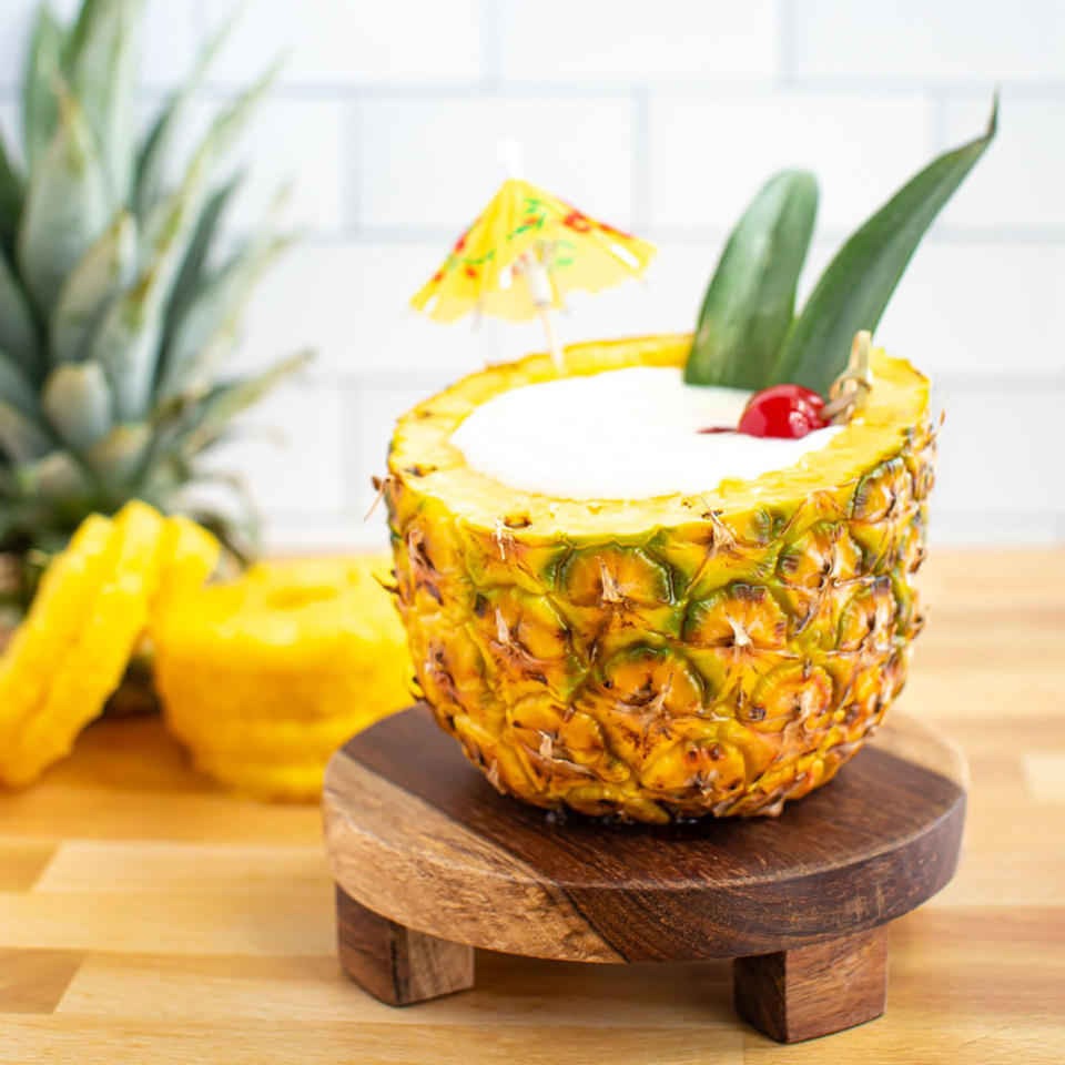 Piña Colada in a Pineapple