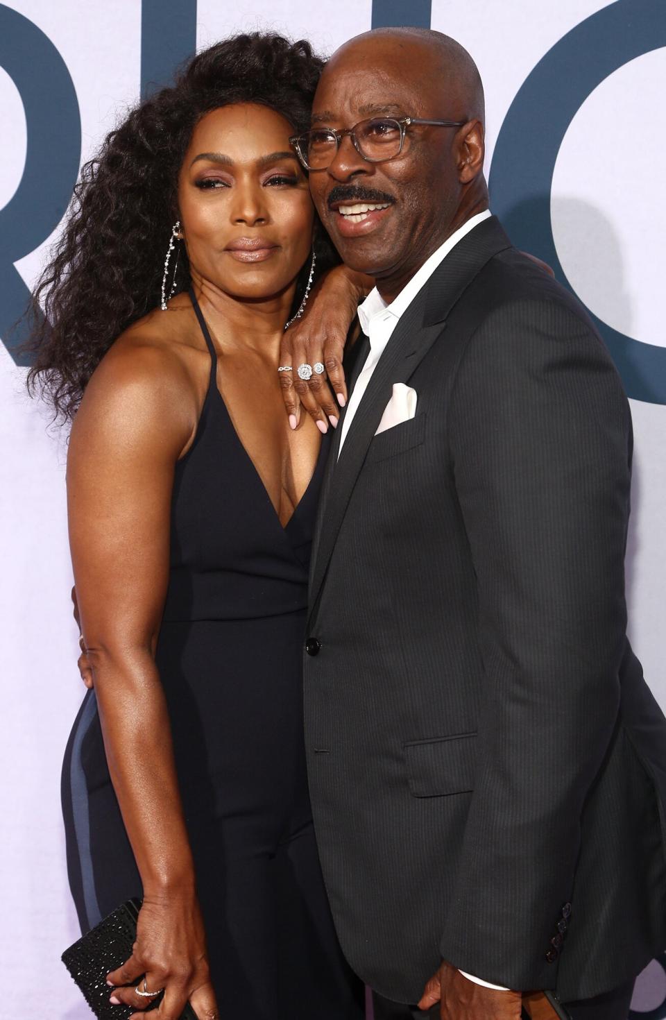 Angela Bassett and Courtney B. Vance attend the Netflix Premiere of OTHERHOOD at the Egyptian Theater on July 31, 2019 in Los Angeles, California