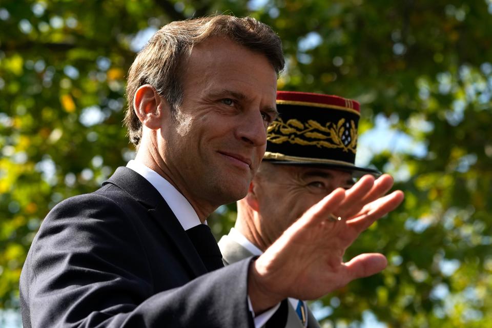 Emmanuel Macron has warned France to ‘prepare itself’ it may have to ‘go without all Russian gas’ (Copyright 2022 The Associated Press. All rights reserved.)