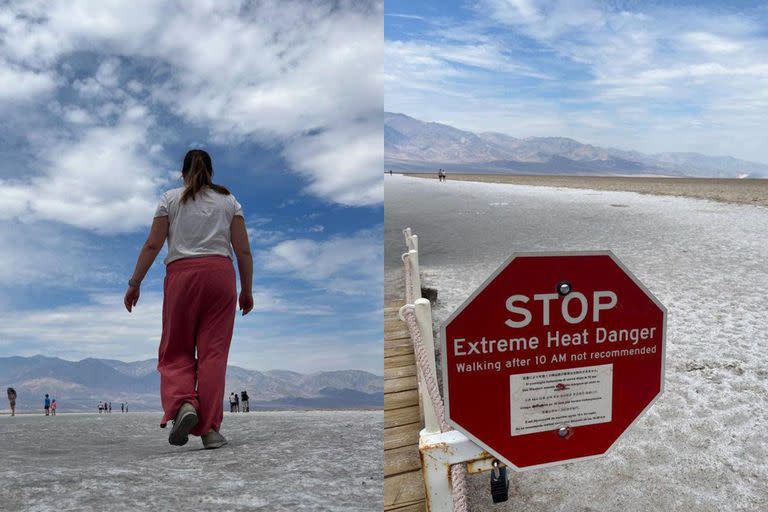 Una pareja de españoles que estaba de luna de miel decidió ir a visitar el Valle por el día más caluroso del año.