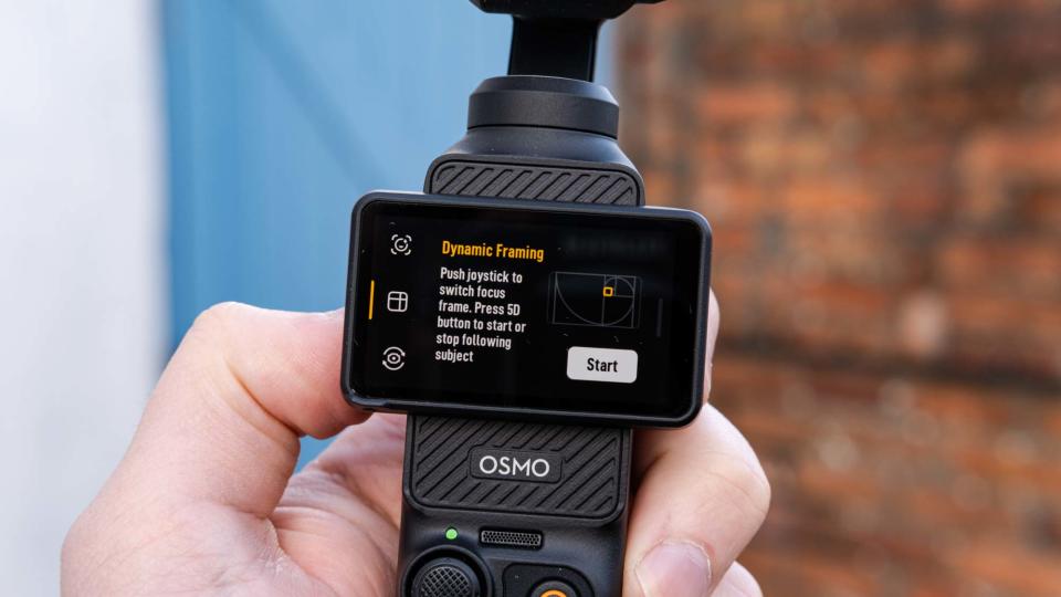 DJI Osmo Pocket 3 held in hand