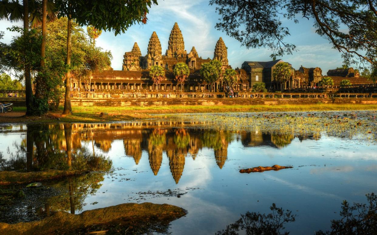 Angkor Wat was the capital of the Khmer Empire between the 9th and 15th centuries - Getty Images Contributor