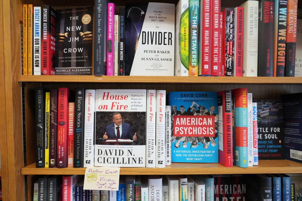 A selection of public affairs titles at Books on the Square.